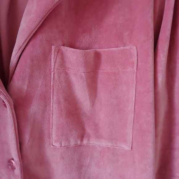 Cyell Dusty Pink Velvet 2 Piece Loungewear Set Size EU 42 US XL - Picture 10 of 16